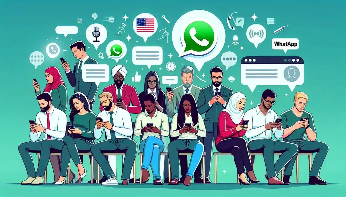 transcrição de mensagens de voz no WhatsApp